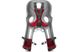 Фото Переднє велокрісло дитяче Bellelli Rabbit Handlefix до 15кг, Silver/Red (01RBT00007) № 2 из 4
