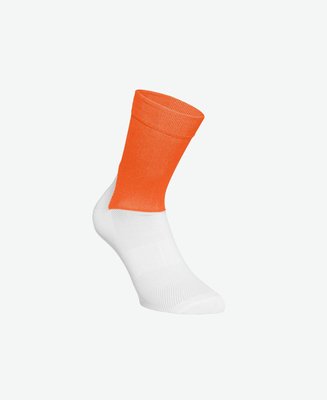 Шкарпетки POC Essential Road Sock 2021 (Zink Orange/Hydrogen White) (PC651108040LRG1)