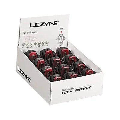 Набір заднього світла Lezyne KTV Box Set Drive Rear, Black, 10 lum, Y13, 12 шт (4712806 002022)