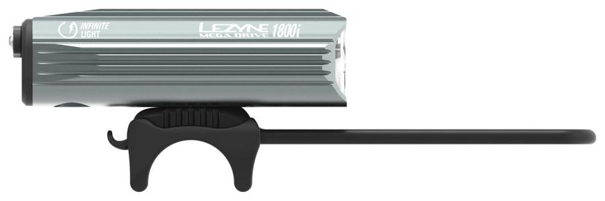 Велофара передня Lezyne Mega Drive 1800i, Grey, 1800 lum, Y13 (4712806 002640)