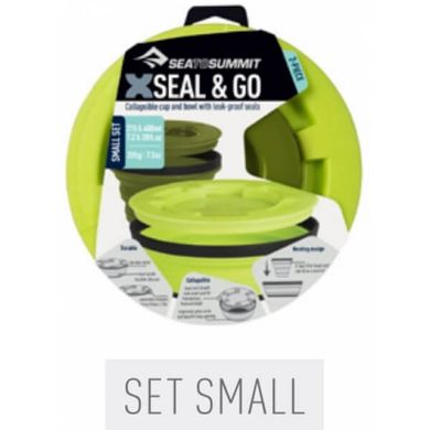 Набір посуду X-Seal & Go Set, Olive, S від Sea to Summit (STS AXSEALSETSOL)