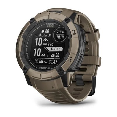Смарт-часы Garmin Instinct 2X Solar, Tactical Edition, Coyote Tan (753759319342)