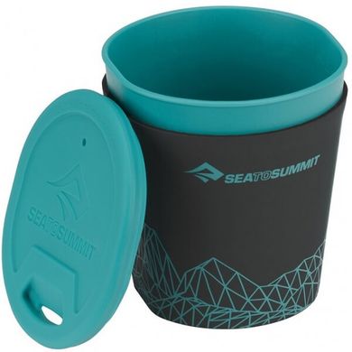 Набір посуду DeltaLight Camp Set 2.2 (2 mugs, 2 Bowls, 2 Delta Cutlery Sets), Pacific Blue/Grey, р. від Sea to Summit (STS ADLTSET2. 2)