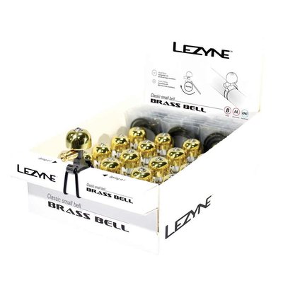 Набір дзвоників Lezyne Classic Brass Bell Box, Brass/Black, S, 20 шт (4712805 992614)