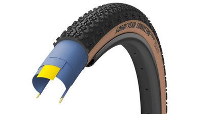 Покришка 700x35 (35-622) GoodYear CONNECTOR tubeless complete, folding, black/tan, 120tpi (GR.009.35.622.V004.R)