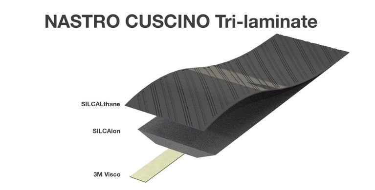 Обмотка руля Silca Nastro Cuscino, Neon Yellow/Black, 3.75мм (SLC 850005186298)