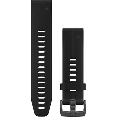 Ремешок Garmin Fenix 5S Plus QuickFit 20mm, Silicone Band, Black (753759204211)