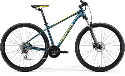 Велосипед гірський MERIDA BIG.NINE 20-2X, TEAL-BLUE(LIME), S (A62211A 02070)