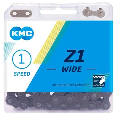 Ланцюг KMC Z1 Wide Brown 1 швидкість 112 ланок + замок, Brown (KMC Z1-W)