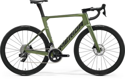 Велосипед шосейний MERIDA REACTO 7000S, SILK FOG GREEN(BLACK), S (A62211A 03590)