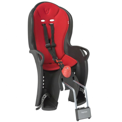 Велокрісло дитяче заднє HAMAX SLEEPY Black/Red (HAM.5515.01)