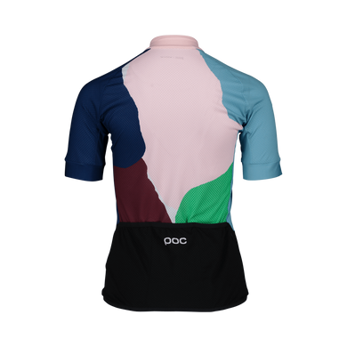 Джерсі жіноче POC W’s Essential Road Print jersey, Color Splashes Multi Opal/Basalt, L (PC 532948369LRG1)