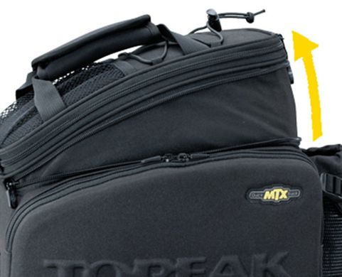 Сумка на багажн Topeak MTX TrunkBag DX 12.3л з відділен д/фляги 985г, Black (TT9648B)