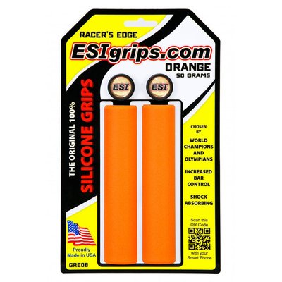 Грипсы ESI Racer's Edg, 133 мм, Orange (ESI GREO8)