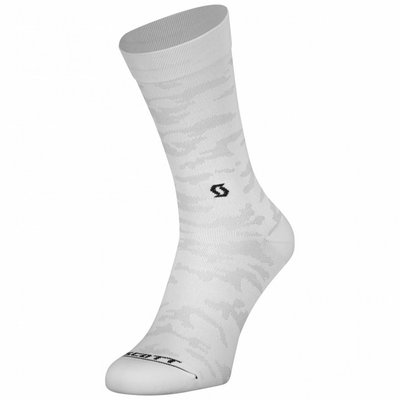 Шкарпетки велосипедні Scott Trail Camo Socks, White/Black, M (275243.1035.047)
