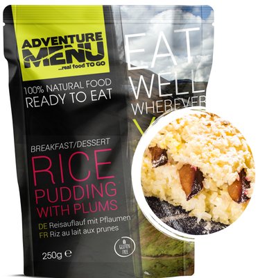 Готовий сніданок Adventure Menu Rice pudding with plums рисовий пудинг зі сливами, Сніданки, Готова їжа