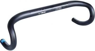 Кермо Pro Vibe Di2 SB 38cm/31,8mm, шосейне анатомічне, Black (PRO PRHA0405)
