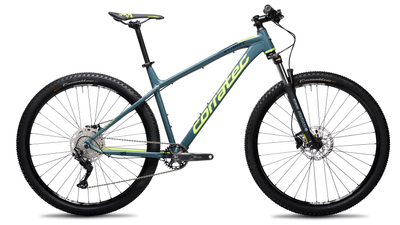 Гірський велосипед Corratec X-Vert Expert 29 grey-blue/black-blue/neon green S (BK26022-39gbG00)