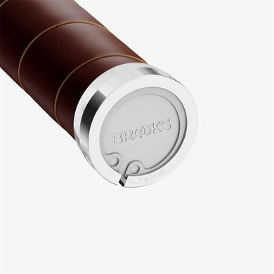 Гріпси шкіряні Brooks Slender Leather Grips 130/130 mm, Brown (5613)