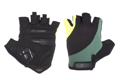 Перчатки без пальцев Green Cycle Pillow, Black/Green/Yellow, S (CLO-67-51)