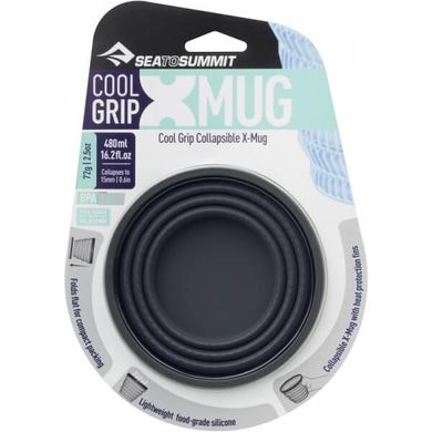 Чашка складная X-Mug Cool Grip, Charcoal от Sea to Summit (STS AXCGMUGCH)