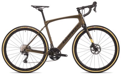 Велосипед гравийный DRAG 28 Sterrato CF 5.0 GRX RX810 M-520 21 Gold/Black (01001718)