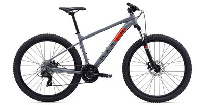 Гірський велосипед 27,5" Marin BOLINAS RIDGE 1, 2023, S, Gloss Grey/Black/Roarange (730136002)
