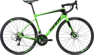 Велосипед шоссейный Giant Defy Advanced 2 green 2018 M