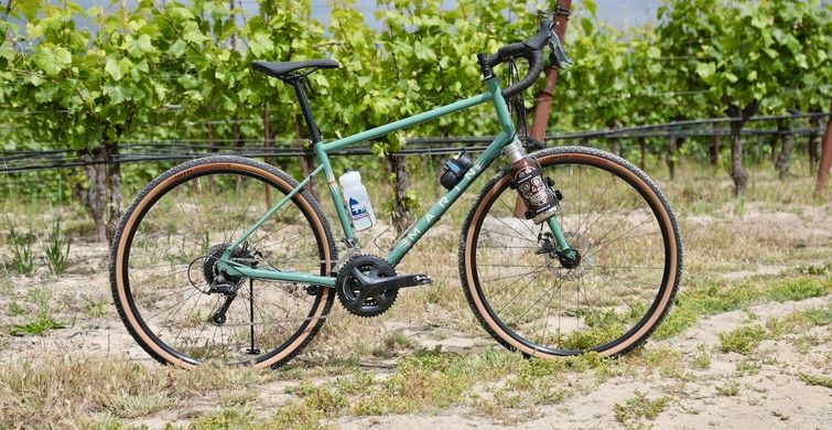 Велосипед гравійний 28" Marin FOUR CORNERS, 2023, XL, Gloss Green/Tan (732425005)