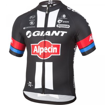 Велоджерсі чоловіче Giant Alpecin Team Replica, Black/White, S (850001460)