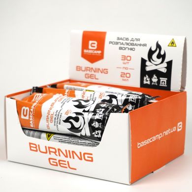 Гель для розпалювання BaseCamp Burning Gel, 30 стіків по 20 ml (BCP 50600)