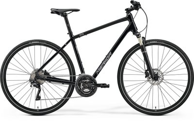 Велосипед міський MERIDA CROSSWAY XT-EDITION, GLOSSY BLACK(MATT SILVER), L (A62211A 00767)