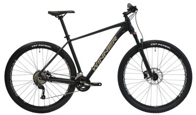 Велосипед горный WINNER 29" SOLID WRX 22" Matt Black 2023, XL (WNR 23-432)