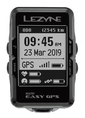 Велокомп'ютер Lezyne Macro Easy GPS, Black, Y13 (4712806 003029)