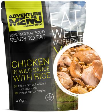 Курица в томатном соусе с рисом Adventure Menu Chicken in wild sauce with rice (AM 685)