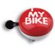 Дзвінок Green Cycle I love my bike 80мм Red GBL-458 (GC BEL-53-21)