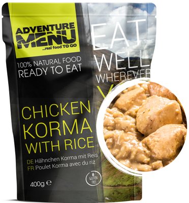 Готова їжа Adventure Menu Chicken Korma with rice куряча Корма з рисом, Готова їжа