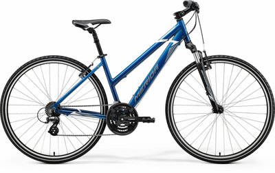 Велосипед жіночий міський MERIDA CROSSWAY 10-V, BLUE(STEEL BLUE/WHITE), XS (A62211A 01762)