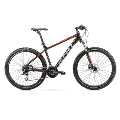 Велосипед Romet 20 Rambler R7.3 черно-оранжевый 17M