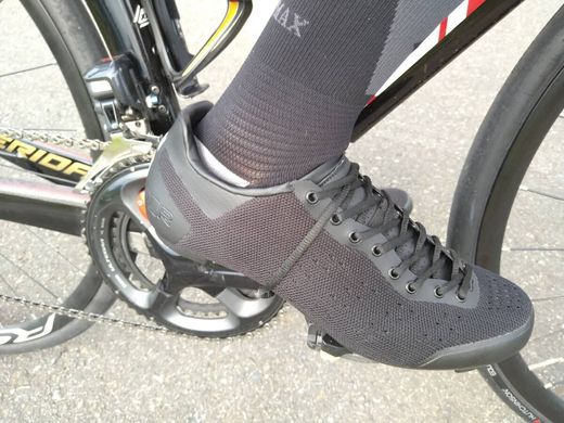 Велосипедні туфлі шосе FLR F-35 Knit Lace, black, 42 (F35KLBK42)
