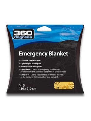 Термоодеяло 360° degrees Emeregency Blanket, 210*130 см (STS 360EMBL)