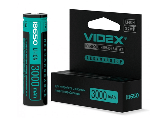 Акумулятор Videx 3000mAh, 18650 (VDX 18650)