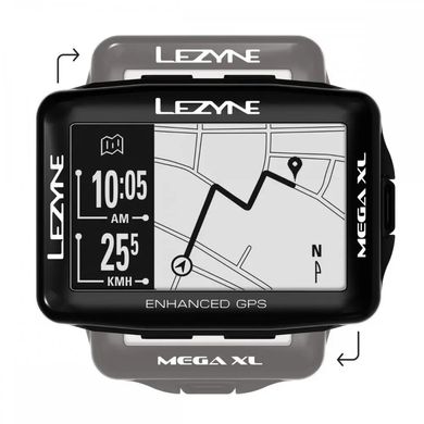 Велокомп'ютер Lezyne Mega XL GPS, Black, Y13 (4712805 996940)