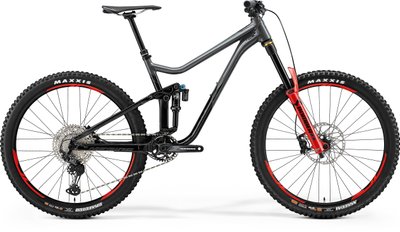Велосипед двохпідвіс MERIDA ONE-SIXTY 700, GREY/SPARKLING BLACK, XL (6110878259)