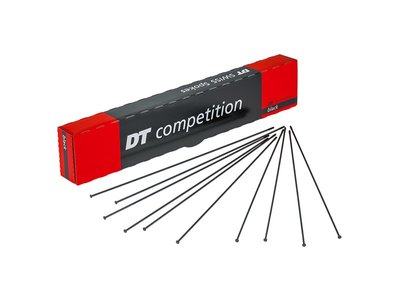 Спиці прямі DT Swiss Competition Race Straight Pull, 2.0/1.6/2.0мм x 282мм, Black, 100шт (SCRS20282S0100)