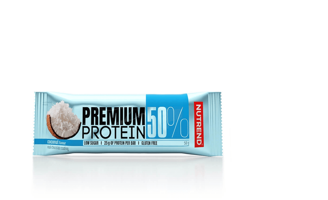 Протеїновий батончик Nutrend Premium Protein 50 Bar 50g (NRD 486810)
