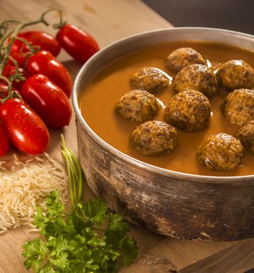 Тефтели из говядины с подливкой Adventure Menu Meatballs with basmati and tomato sauce (AM 692)
