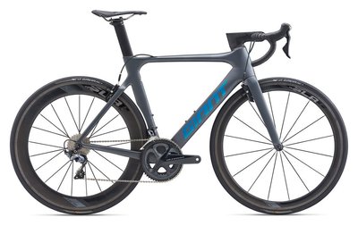 Велосипед шоссейный Giant Propel Advanced Pro 1 угольный/синий Chrome ML, 28" (2000023105)