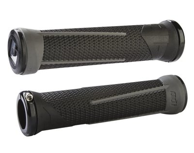 Гріпси ODI Grips AG-1 Signature, Black/Graphite w/ Silver clamps (D35A1BH-S)