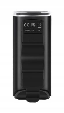 , Black, 200, Встроенный аккумулятор, 900, USB Type C, Фонарь, На руль